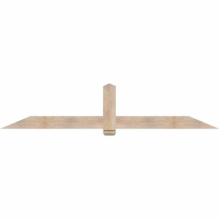 Ekena Millwork Eugene Smooth Timber Gable Bracket, Douglas Fir, 96"W x 20"H x 1 1/2"D x 5 1/2"F, 5/12 Pitch GBW096X20X0206EUG00SDF
